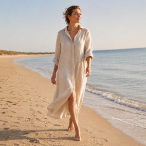 Beige Beach Dress - Etsy Beige Beach Dress - Etsy