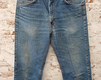Vintage Levi's 505 Orange Tab Jeans, Made in USA, 90s Denim Pants (33x29)