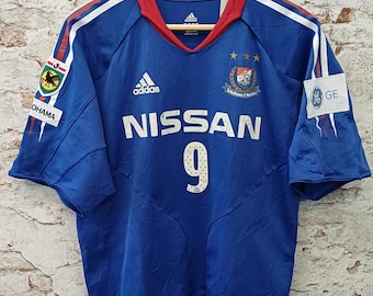 Vintage 2004 Yokohama F. Marinos Home Jersey #9 ANA Signed – Made in Japan M