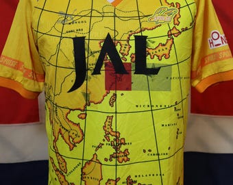 Vintage 1993 1996 Shimizu S-Pulse JAL Jersey Puma Made in Japan Signed Size L