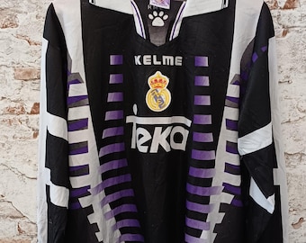 Vintage Real Madrid 1996/97 Kelme Goalkeeper Jersey – Teka Sponsor, Size L