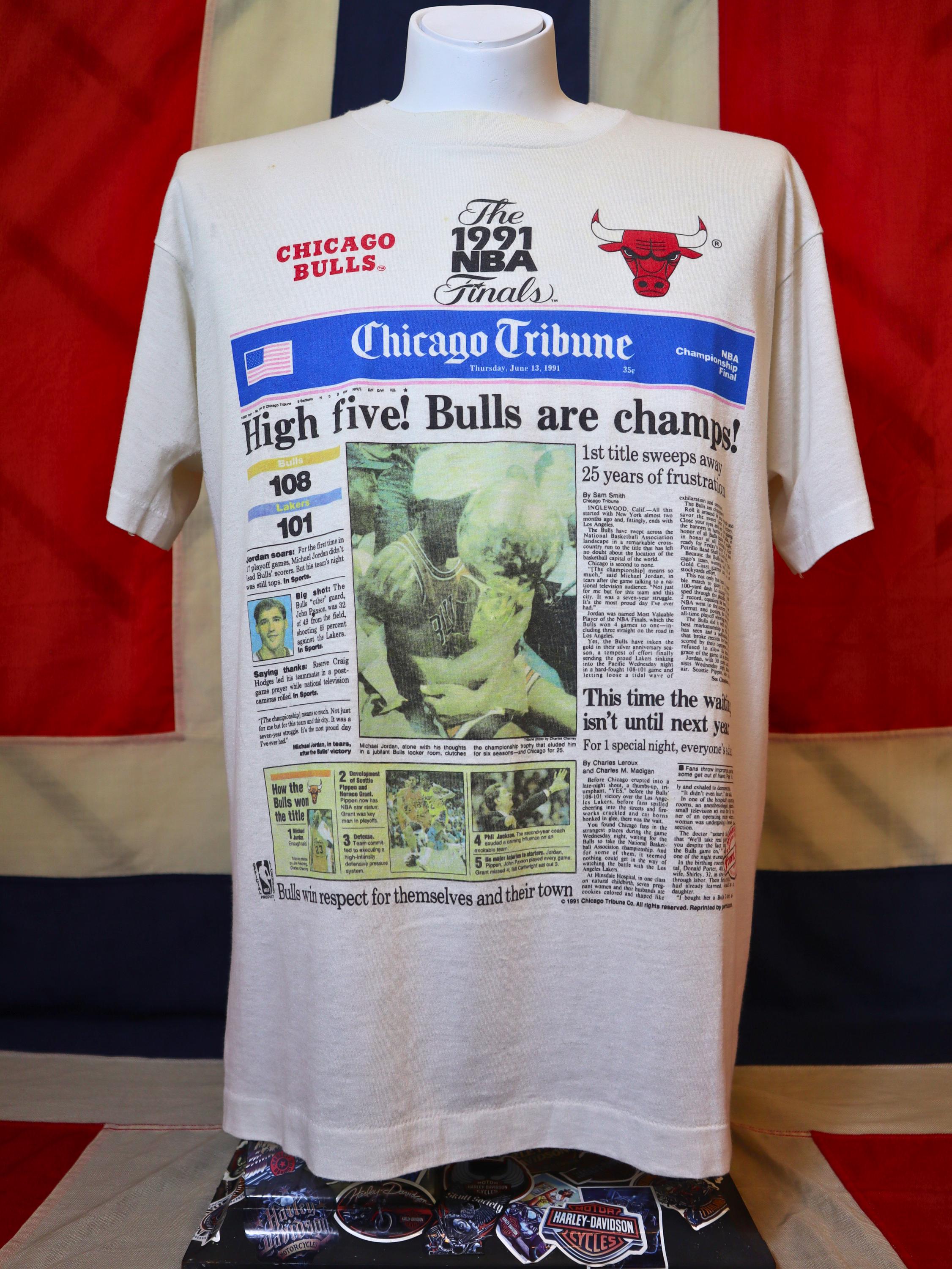 1991 Bulls T Shirt - Etsy