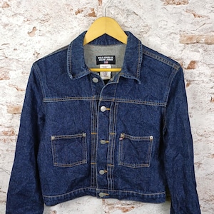 Ralph Lauren 90s Flag Denim Jacket - Etsy