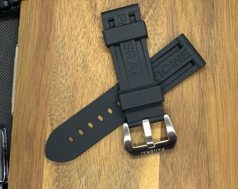 Panerai Luminor Rubber Uhrenarmband Band 22mm 24mm 26mm Edelstahl Schnalle