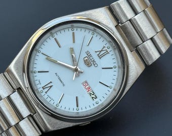 Seiko 5 Automatische Männer Roman Zifferblatt Day Date 17 Juwelen Japanisch S-76