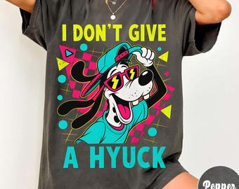 Camiseta retro de Goofy de los 90 con la frase "Me importa un bledo" para viajes a Disneyland, camiseta Powerline Stand Out, viaje familiar a WDW Magic Kingdom 2026