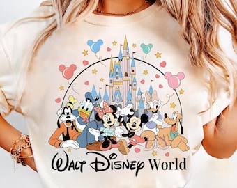 Walt Disneyworld Comfort Colors Shirt, Disney World Theme Park Tee, Mickey Mouse Living With The Land Family Vacation Apparel