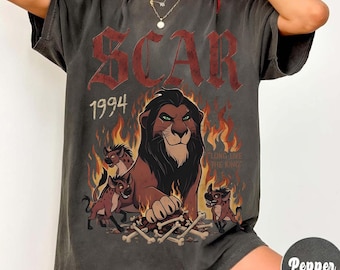 Vintage Lion King Scar Shirt, Scar Villain Disney Shirt, The Lion King Tee, Disney Villains Shirt, Disney World Trip Gift Tee