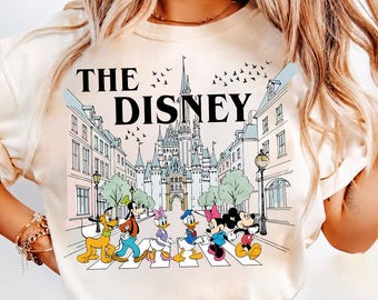 Vintage Micky und Freunde Künstler Shirt, Disney Schloss Familienurlaub Disney Epcot Tierreich Hollywood Studios Mädchen Reise