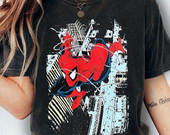 Vintage Amazing Spider-Man Shirt, Retro Marvel Comics Cover Tee, MCU Fan Gift, Pink Spiderman Graphic Shirt, Marvel Trip Tee