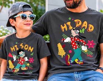 Disney Goofy And Max Goofy Shirt, Hi Dad And Hi Son shirt, Disney Dad And Son Shirt, Disneyworld Fathers Day