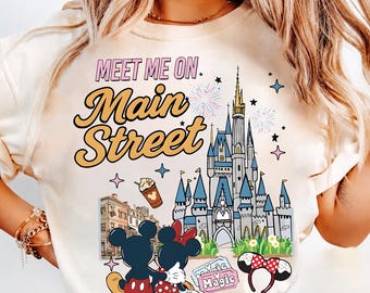 Meet Me On Main Street Mickey and Friends shirt, Girls Just Wanna Have Fun, WDW Disneyland Vacation Trip shirt