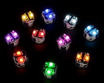 ジオラマ鉄道模型シーン照明DIY用ミニチュア磁気LEDランプ10個セット