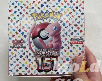 Pokemon 151 Japanese Booster Box | Scarlet & Violet SV2a Trading Cards | 20 Packs 140 Cards | Sealed Anime Collectible Gift for Pokemon Fans