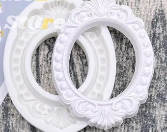 Ornate Frame Silicone Mold, Vintage Baroque Fondant Chocolate Candy Cake Decorating Tool