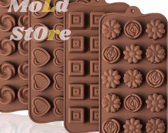 Silicone Chocolate Molds: Non-Stick Candy, Truffle, Jelly Baking Tool