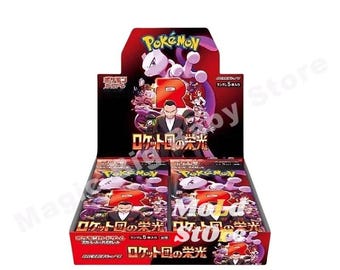 Pokémon SV10 Glory of Team Rocket Booster Box | Japanese Trading Cards | Mewtwo & Team Rocket Collectible PTCG Cards Gift