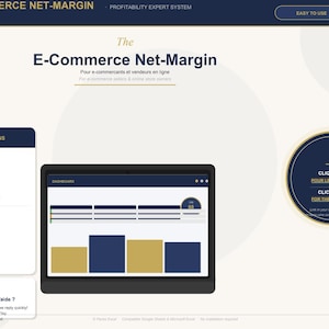 Ecommerce Profit Tracker Google Sheets | Net Margin Calculator | ROAS Dashboard | Online Seller Spreadsheet