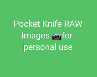 pocket knife RAW images for personal use only