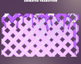 Candy Spooks Animated Stream Transition Overlay, Modern Elegant Gamer Design, OBS Streamlab Setup Ready, Dreamcore Inspiration, Soft Girl