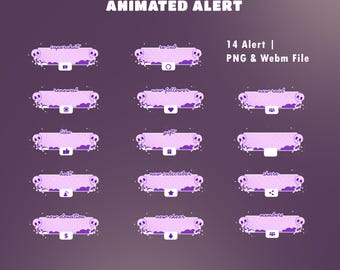 Candy Spooks Animated Twitch Alerts, Alert Bundle PNG WebM, Event Notification Widgets, Skull Graphics, YouTube Gamers, Variety Streamers