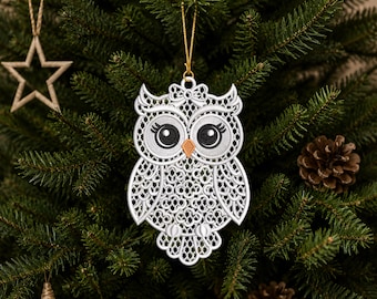 Free Standing Lace Owl Embroidery Design – Woodland Animal Machine File