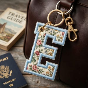 Alphabet Bag Tag Embroidery Design, ITH Name Tag & Keychain, Backpack Luggage Tag Machine Embroidery Files
