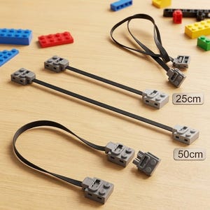 MOC Extension Wire 25cm 50cm, Power Function Cable for Servo Motor, IR Receiver & Remote Control Building Block Accessories