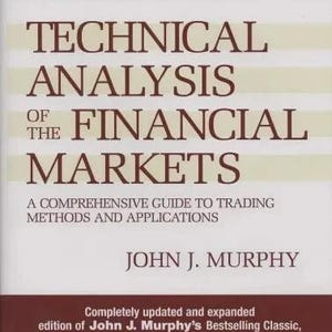May include: A book titled "Technical Analysis of the Financial Markets" by John J. Murphy. The cover features the text in large, bold, brown letters against a cream background. The book is published by the New York Institute of Finance.