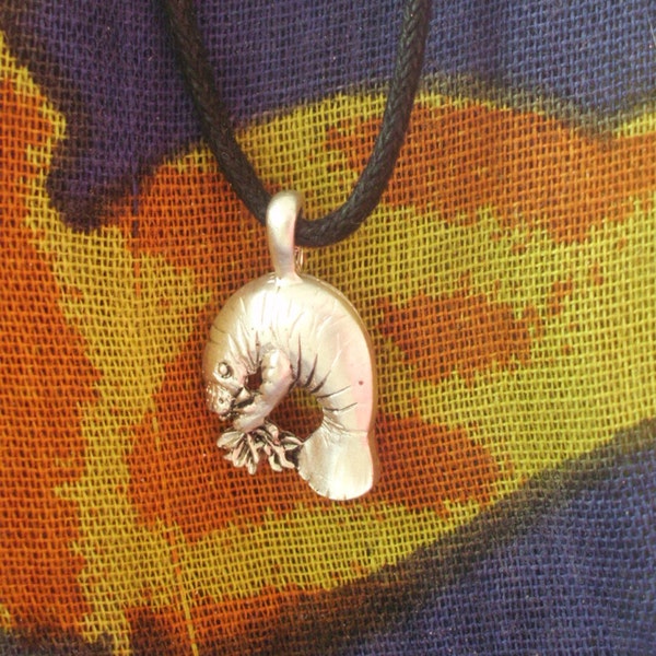 Silver Manatee Necklace