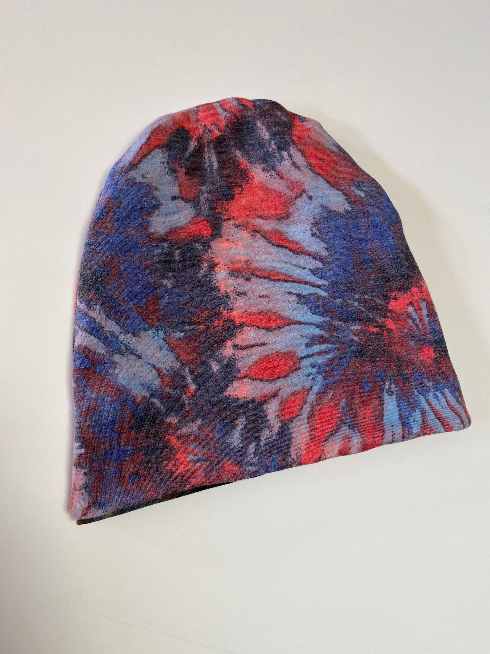 Tie dye beanie. Reversible beanie. Childrens beanie. Winter Etsy