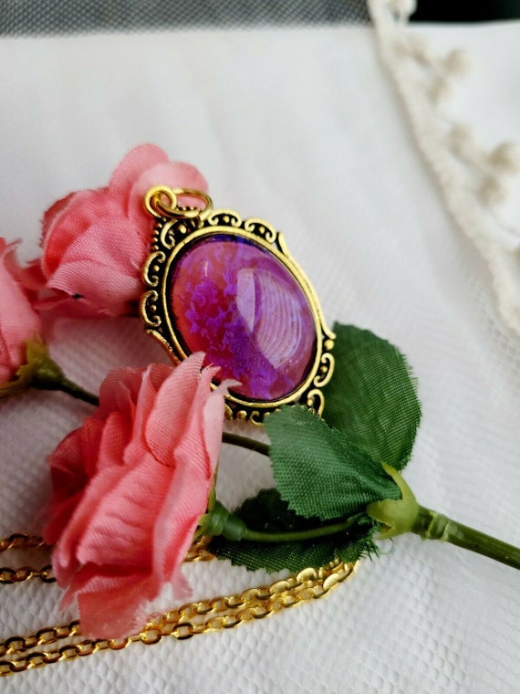 Red Mexican Fire Opal Simulated Victorian Antique Gold Necklace