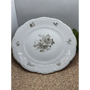 Vintage Salatteller Mitterteich Bavaria “Charming Barbara” Made In Germany Rose