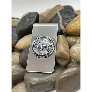BUFFALO Head Nickel Money Clip Stainless Steel UNIQUE Quality Wedding Party Gift