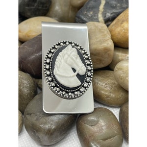 BLACK HORSE Western Money Clip Stainless Steel UNIQUE Quality Wedding Party Gift