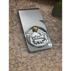 Bear Money Clip Stainless Steel Quality Wedding Party Gift Brown Black Wedding