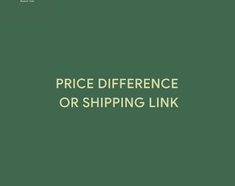 Price difference or shipping link