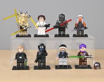 8-Pack Ultimate Heroes & Warriors Set: Luke Leia Ahsoka Sabine Huyang Marrok, Complete Building Toy Gift for Him or Collector