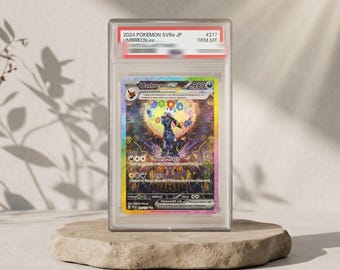 2024 Sv8a Jp Umbreon ex Special Art Rare 217 PROXY Card Slab PSA 10 Replica Decorative Copy Japanese TCG