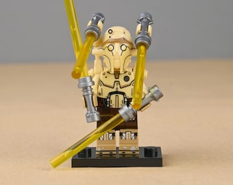 Professor Huyang Minifigure Mark III Architect Droid, Jedi Temple Instructor, Unique Gift for Dad or Star Wars Series Fans