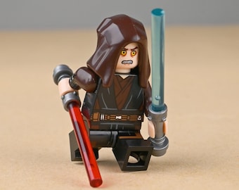 Anakin Skywalker Minifigure The Chosen One Hero of the Clone Wars, Jedi Knight Toy, Cool Cake Topper Gift for Son or Grandson