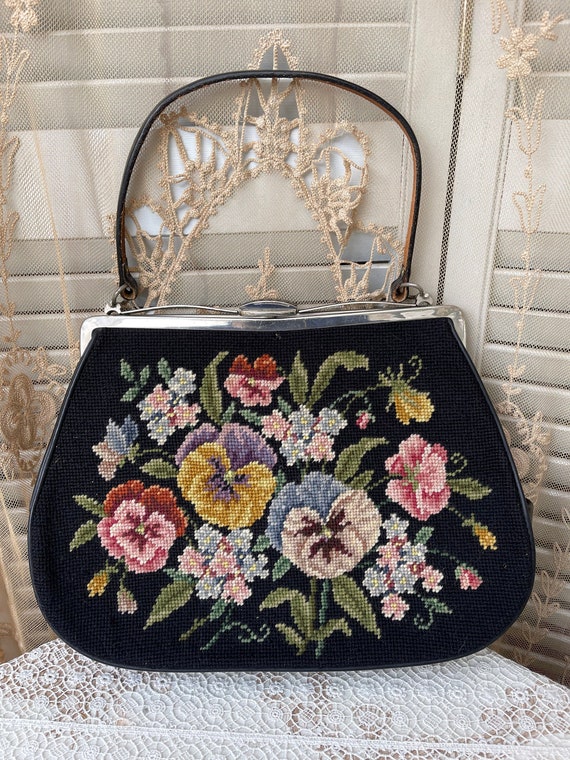 beautiful vintage needlepoint Gem