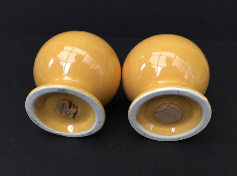 Vintage Yellow Fiesta Ware Salt and Pepper Shaker Set