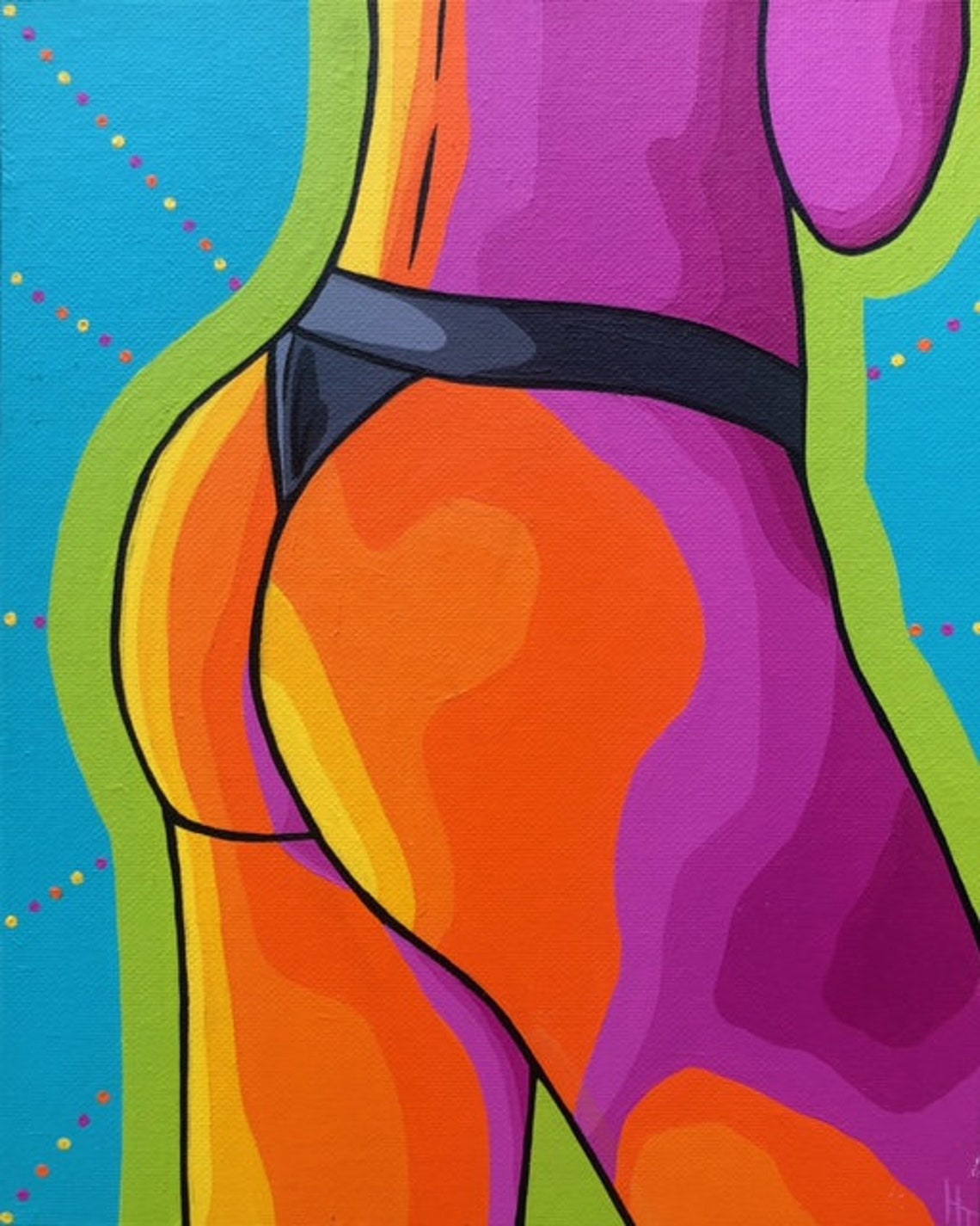 butt painting on canvas butt painting on canvas