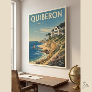 QUIBERON Bretagne Kunstdruck | Vintage Frankreich | Retro Wandbild Bild 6