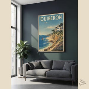 QUIBERON Bretagne Kunstdruck | Vintage Frankreich | Retro Wandbild Bild 2