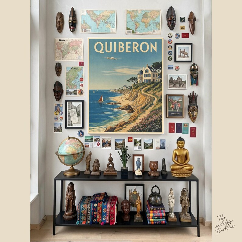 QUIBERON Bretagne Kunstdruck | Vintage Frankreich | Retro Wandbild Bild 7