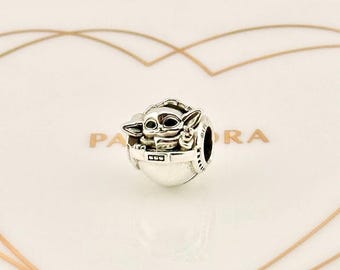 Pandora Style Grogu Charm, Pre-Owned, See Photos for Details Gift for her collectible