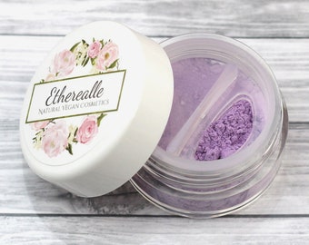 Light Purple Shimmer Eyeshadow - "Leska" - lilac lavender vegan mineral makeup