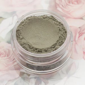 Moss Gray with Green Shimmer Eyeshadow - &quot;Elvish&quot; - Vegan Mineral Eyeshadow